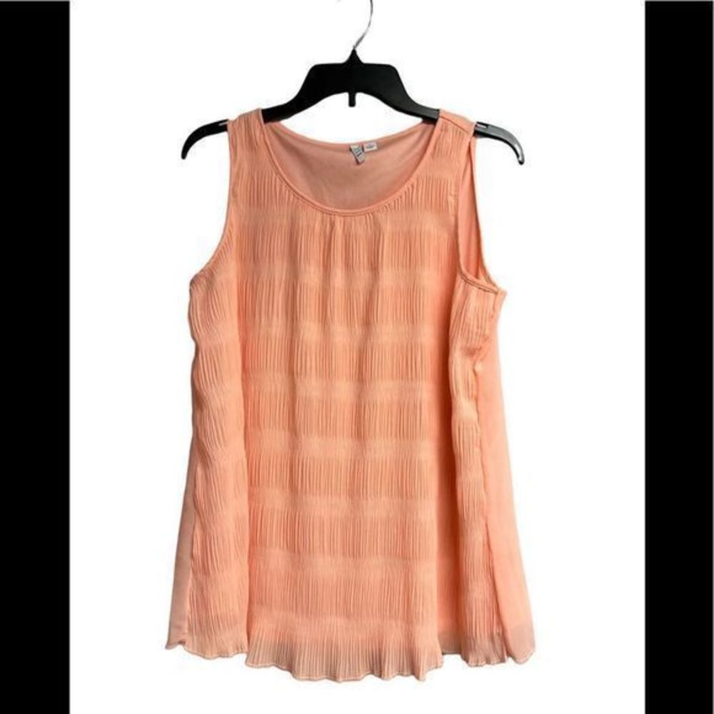 Elle orange line tank top size medium